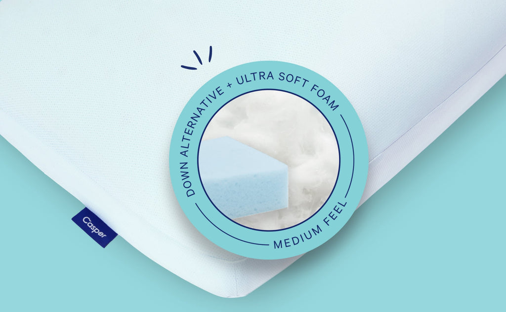 Bed Pillow, Hybrid Snow for Sleeping, Reading and Bedroom Comfort, 2 Size Options, Designed for Everyday Sleep and Guest Room Bedding image 3