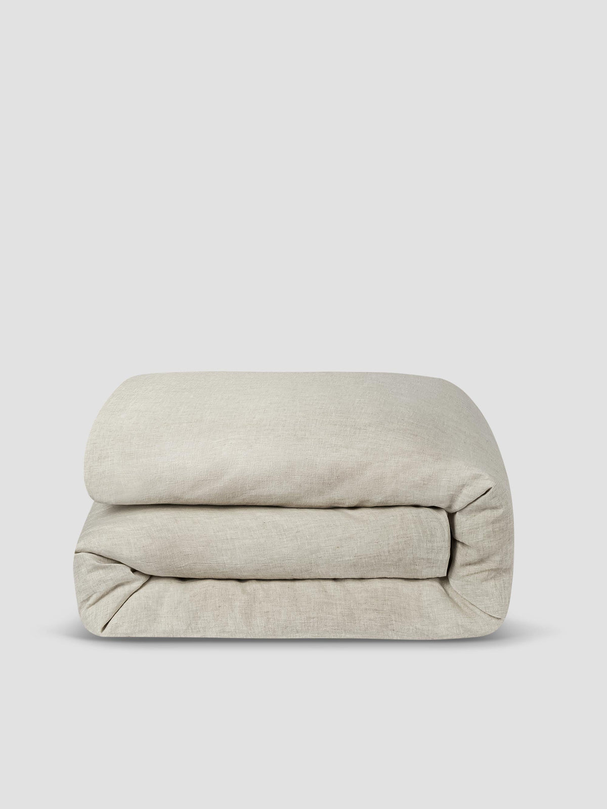 Duvet Cover, Oatmeal 100% Linen, Breathable Construction for Bedroom Layering, Comforter Covers and Everyday Bedding, 2 Size Options image 3