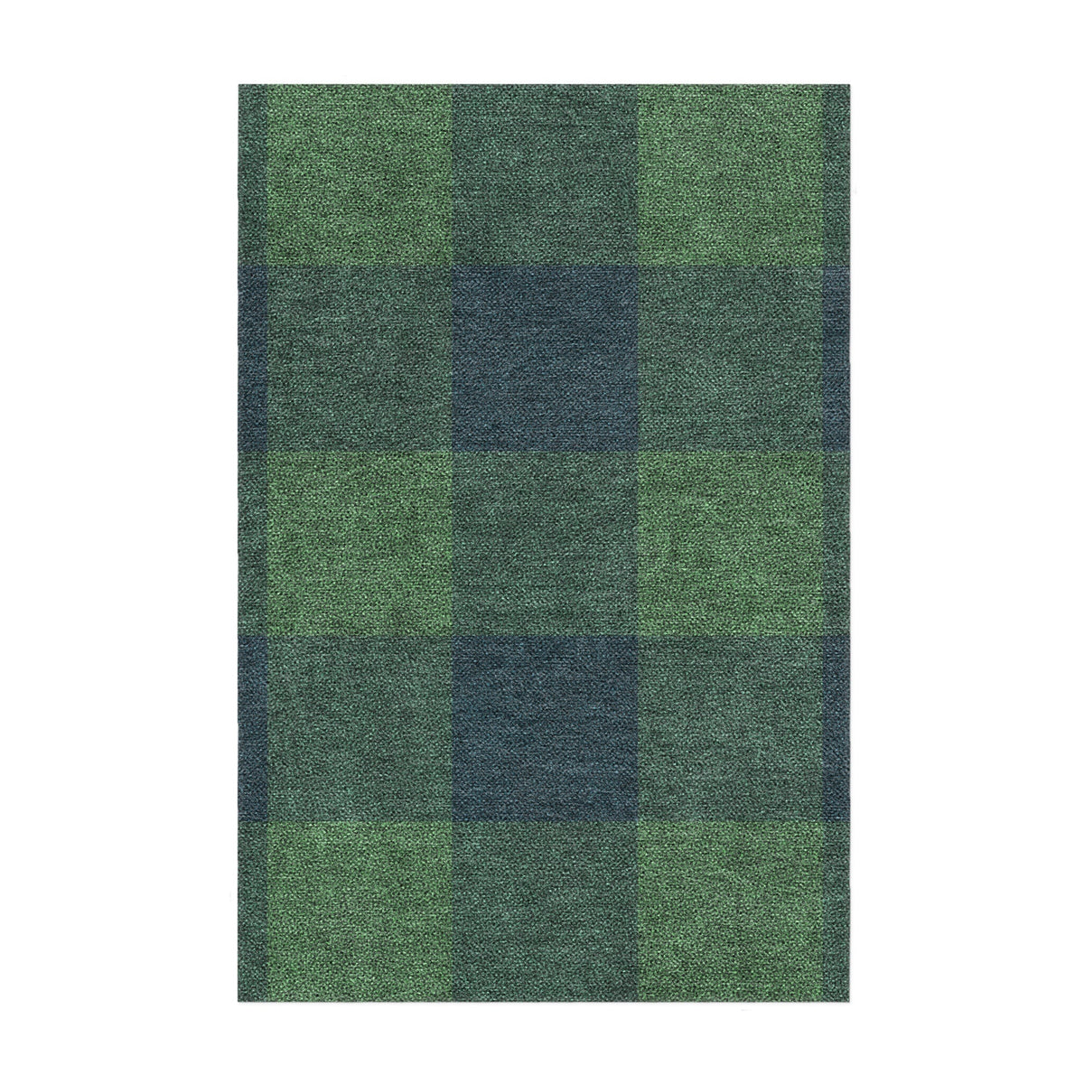 Area Rug, Buffalo Plaid Green & Navy for Hallways, Dining Spaces and Home Decor, 10 Size Options image 3