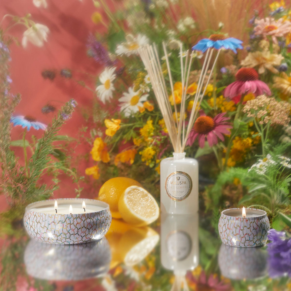 Decorative Candle, Wildflowers Mini Tin for Entryways, Mantels and Everyday Home Ambience, Designed for Everyday Home Use image 3