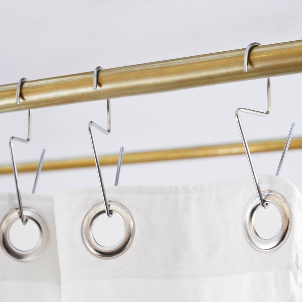 Shower Curtain Hooks, Venice Stainless for Hanging Shower Curtains, Bathroom Rails and Everyday Bath Use image 3