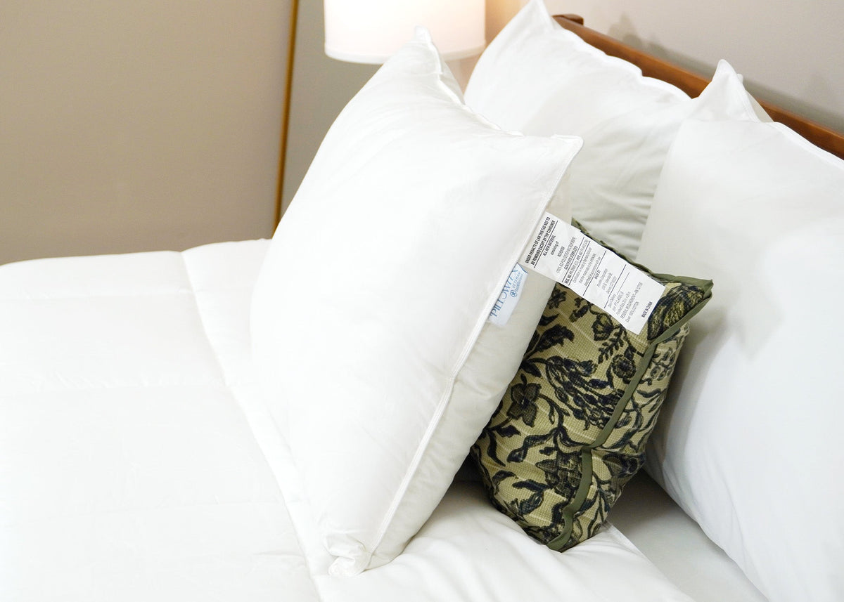 Bed Pillow, Premium Polyester Extra Firm for Sleeping, Reading and Bedroom Comfort, 3 Size Options image 3