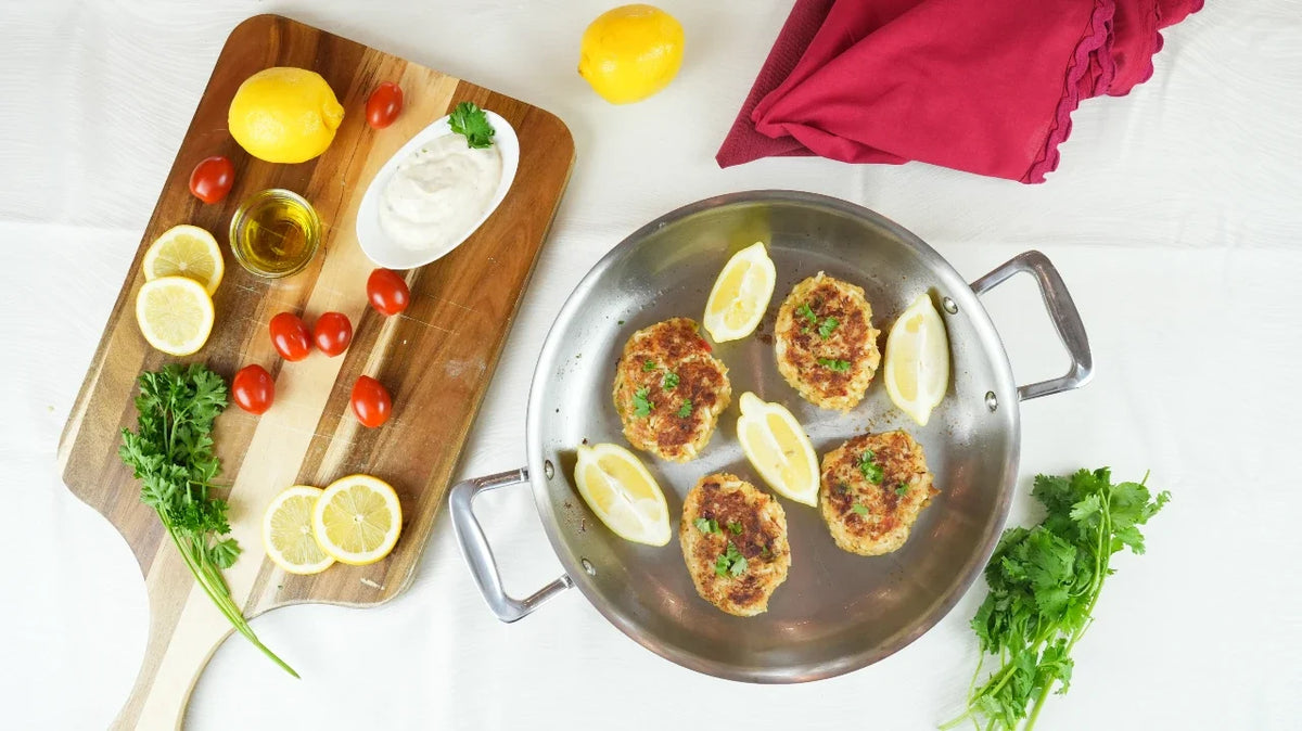 Stainless Steel Fry Pan, 11.5 Inch with Short Handles, Stainless Steel Construction for Stovetop Cooking, Family Meals and Daily Kitchen Use image 3