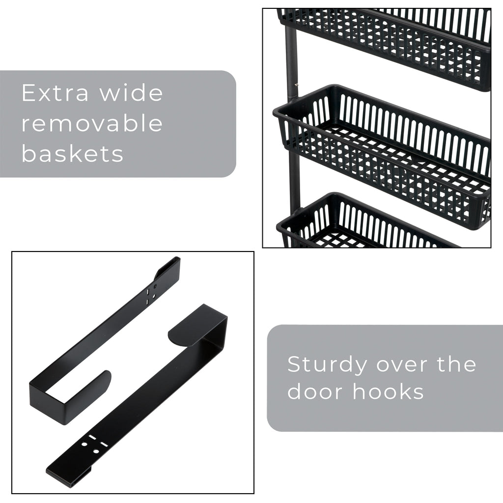 Home Storage Organizer, Over Door Pantry Multiple Sizes for Closets, Shelves and Everyday Organization, 3 Sizes and 5 Colors image 3