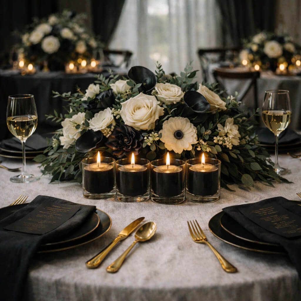 Decorative Candle, Richland Votive Unscented Black 10 Hour Set for Entryways, Mantels and Everyday Home Ambience image 3