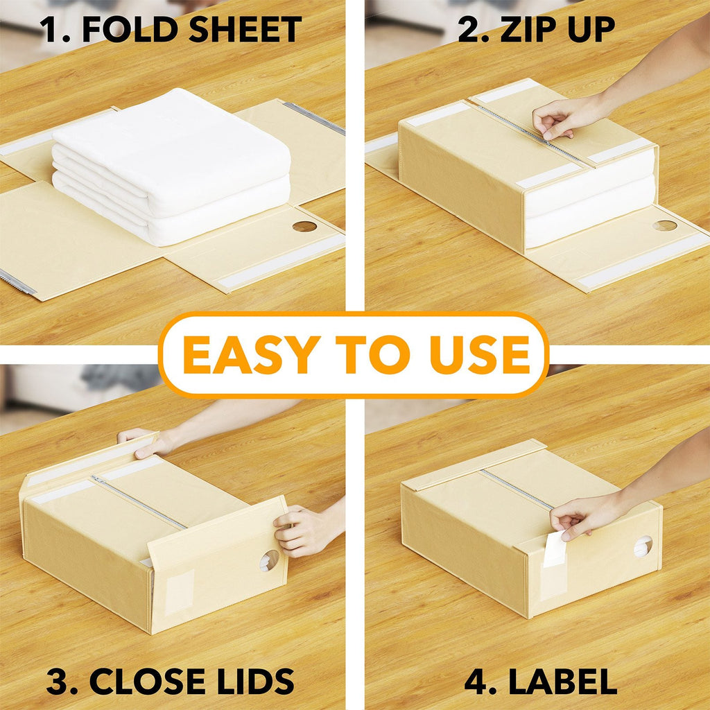 Bed Sheet Set, 8 Pack Organizer and Storage Folder Organizer for Master Bedrooms, Guest Beds and Daily Use image 3
