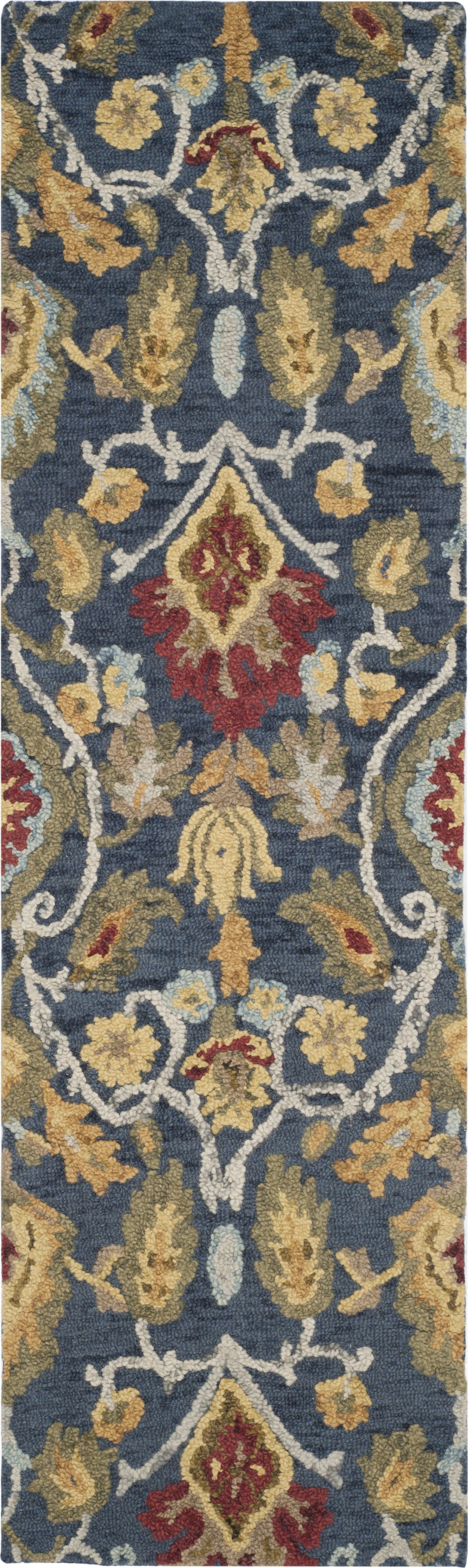 Area Rug, Blossom 402 Navy Multi for Living Rooms, Bedrooms and Entryways, 16 Size Options image 3