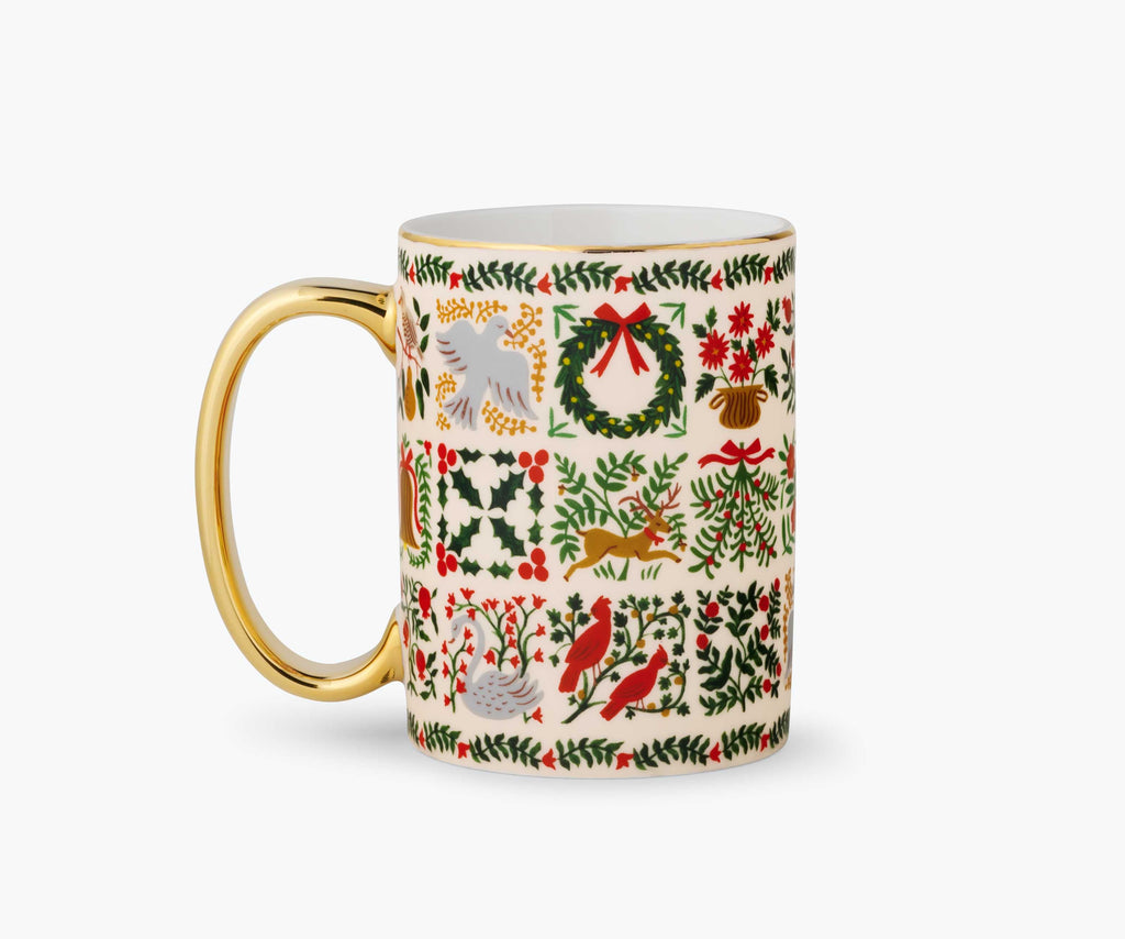 Coffee Mug, Holiday Porcelain Christmastide for Kitchen Tables, Workspaces and Daily Hydration image 3