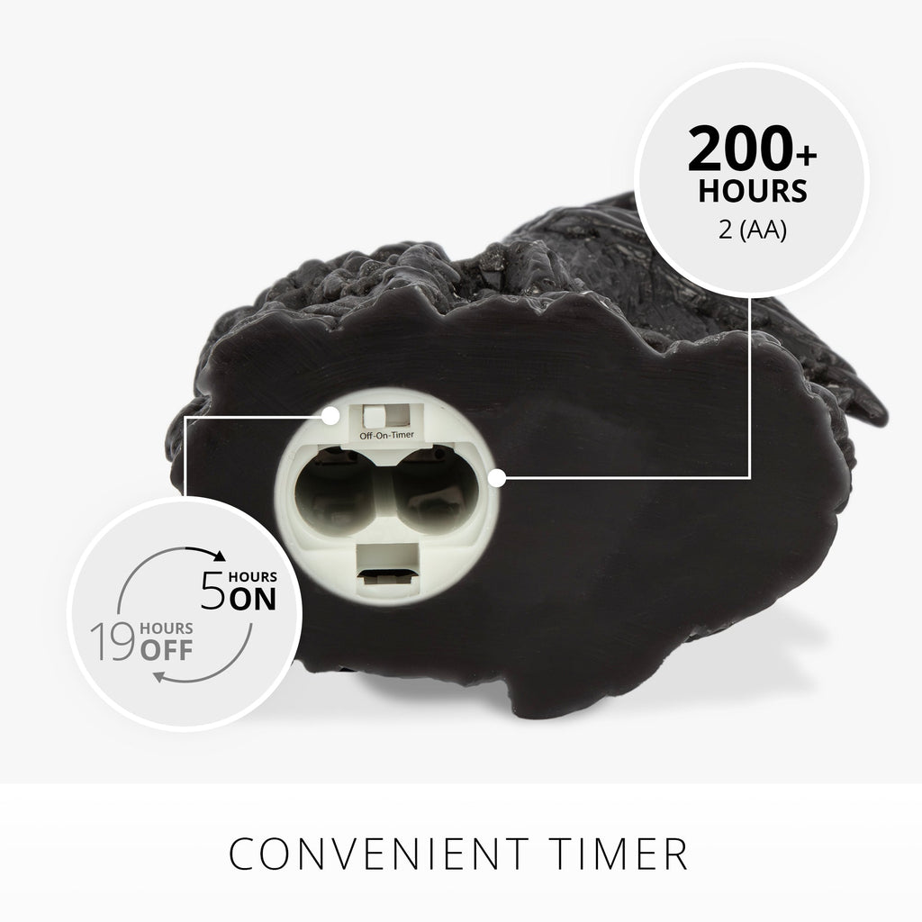 Flameless Candle, Black Perching Crow for Mantels, Entryways and Holiday Displays, Designed for Everyday Home Use image 3