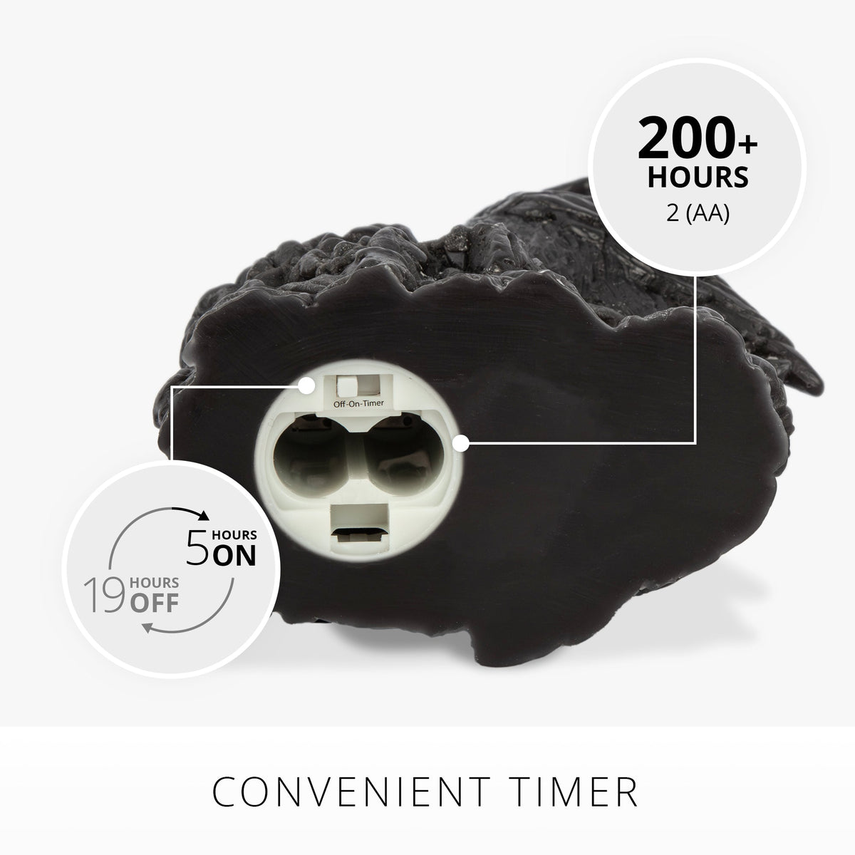 Flameless Candle, Black Perching Crow for Mantels, Entryways and Holiday Displays, Designed for Everyday Home Use image 3