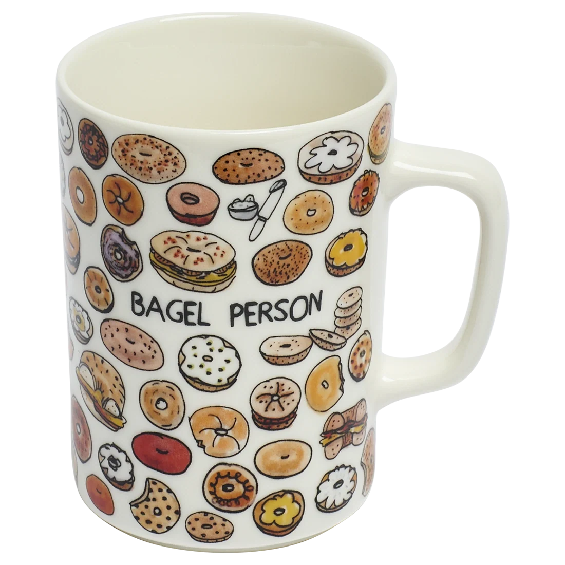Coffee Mug, BEN LENOVITZ BAGEL PERSON (10OZ) for Everyday Drinks, Home and Entertaining, Designed for Everyday Home Use image 3