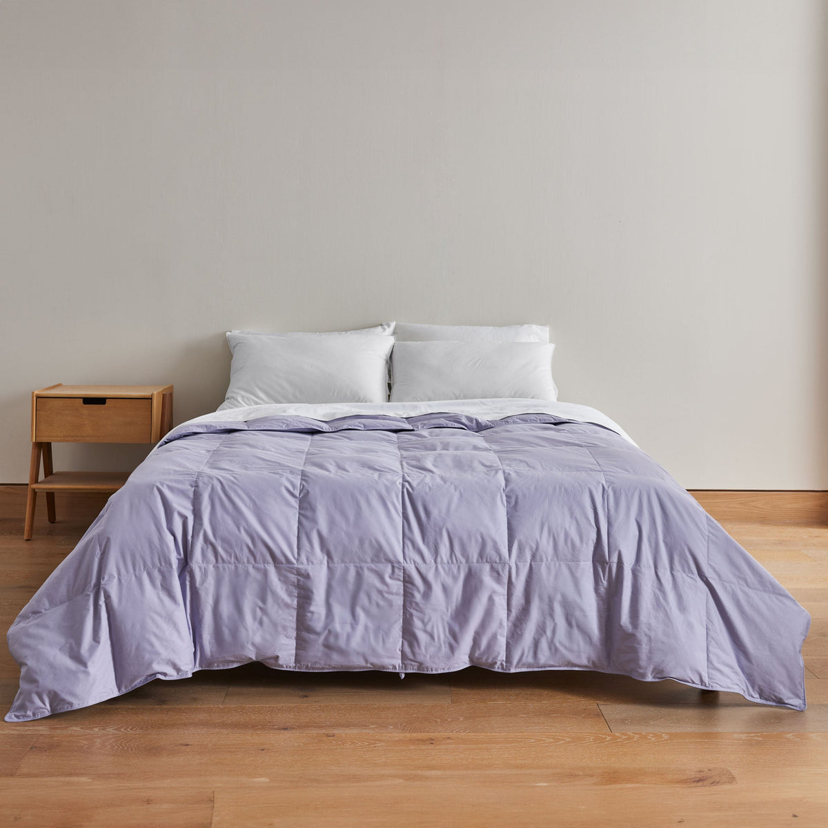 Down & Feather Comforter, Lightweight Organic Cotton for Everyday Bedding and Comfortable Sleep, 3 Sizes and 3 Colors image 3