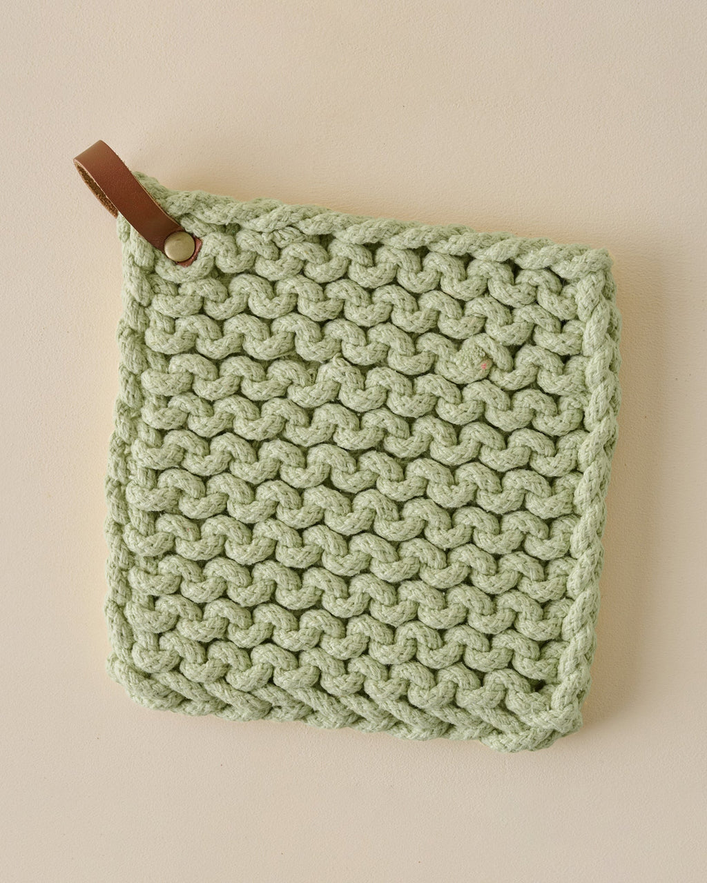Kitchen Cookware, Hand Crocheted Cotton Pot Holder for Everyday Meals and Home Cooking, 3 Color Options image 3