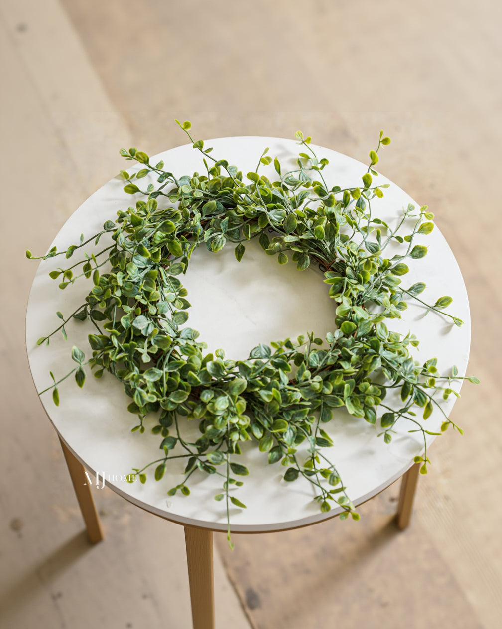 Decorative Candle, Whisperleaf Faux Greenery Ring for Entryways, Mantels and Everyday Home Ambience image 3