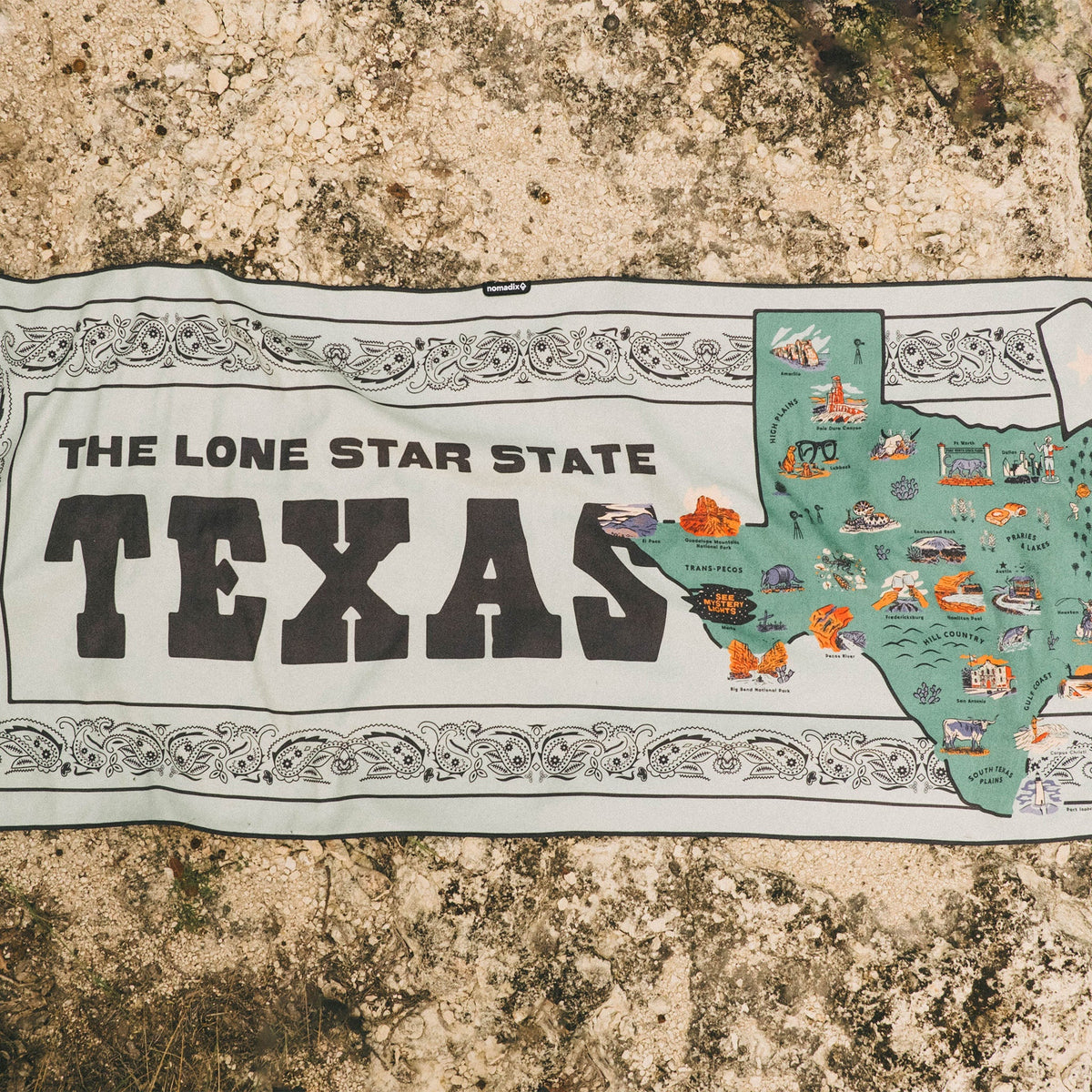 Bath Linen, Original Towel: Texas Map for Daily Bathroom Routines and Guest Baths, Designed for Home Bathrooms and Everyday Care image 3