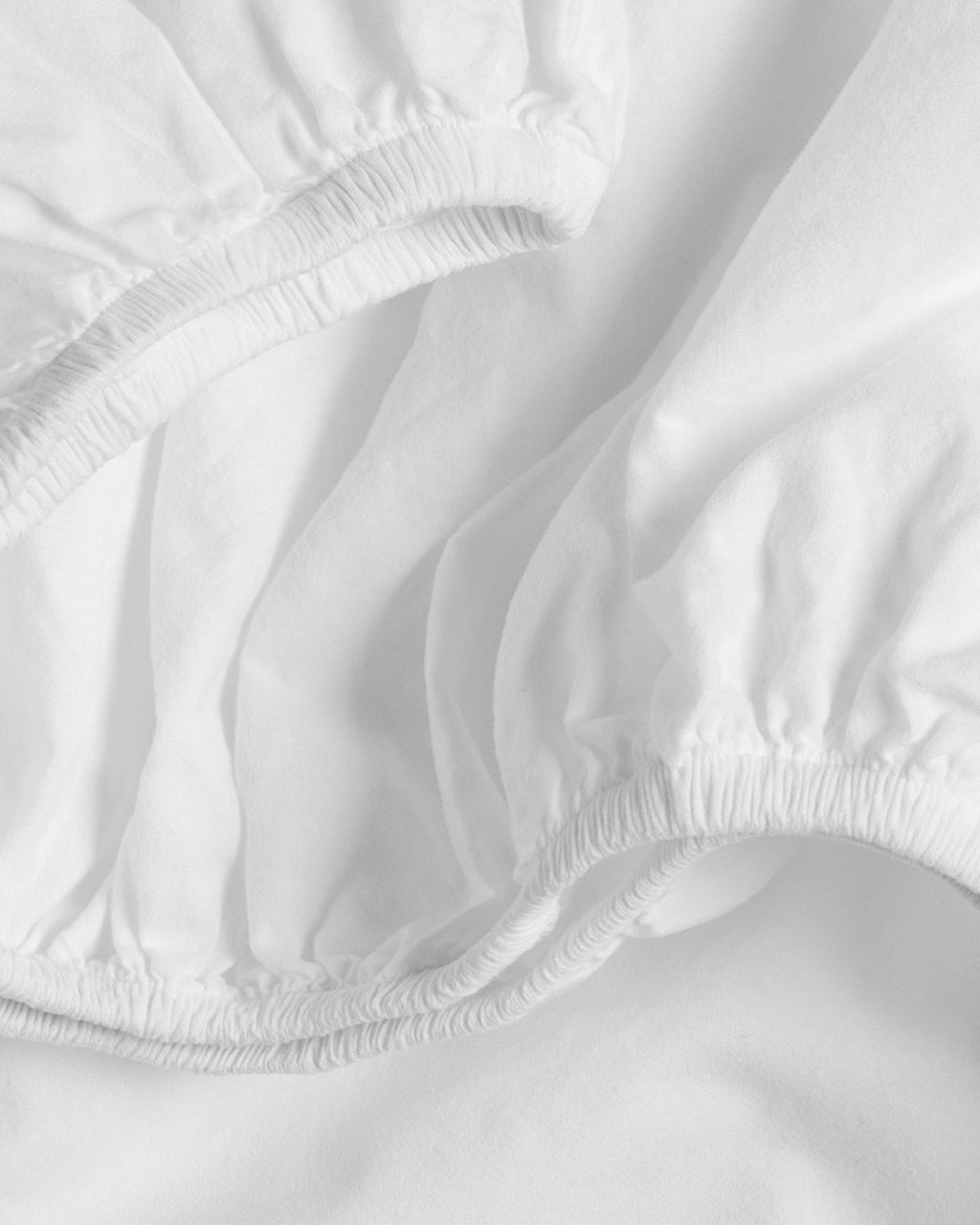 Fitted Sheet, Brushed Cotton (White) for Bedroom Comfort, Bed Layering and Everyday Sleep, 6 Size Options image 3