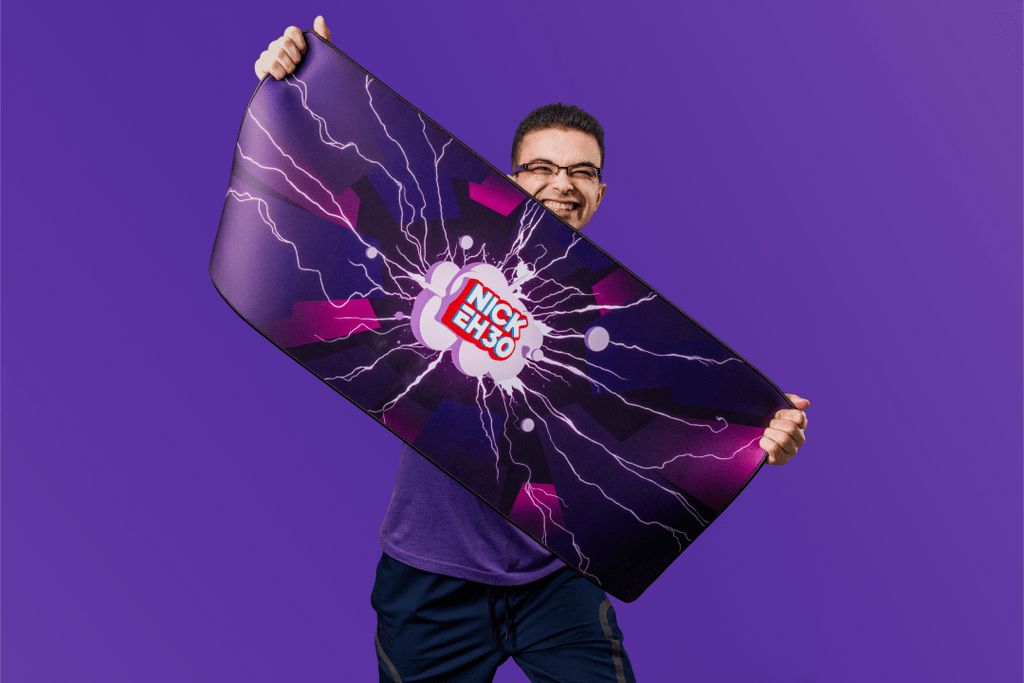 Desk Mat, Oni Deskpad Lightning Energy EHmazing Edition, Non-Slip Design for Workspaces, Desks and Everyday Productivity image 3