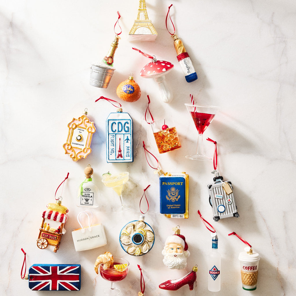 Seasonal Home Decor, Manhattan Cocktail Christmas Tree Ornament for Holiday Displays, Shelves and Festive Rooms image 3