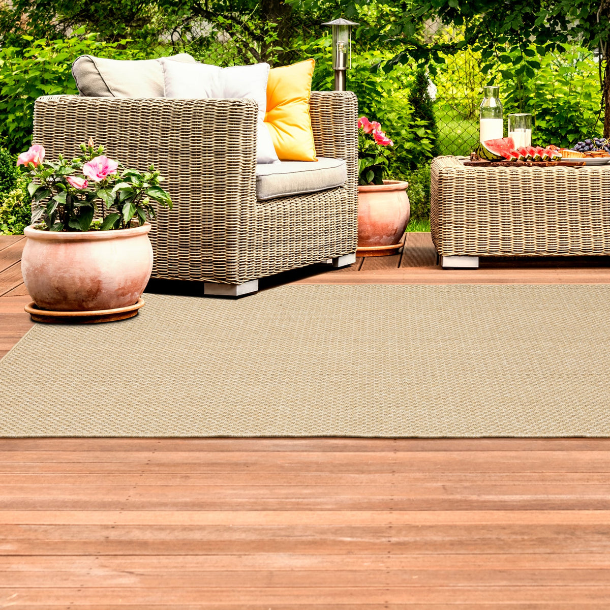 Area Rug, Karavia 2160X Sand sand for Living Rooms, Bedrooms and Entryways, 9 Size Options image 3