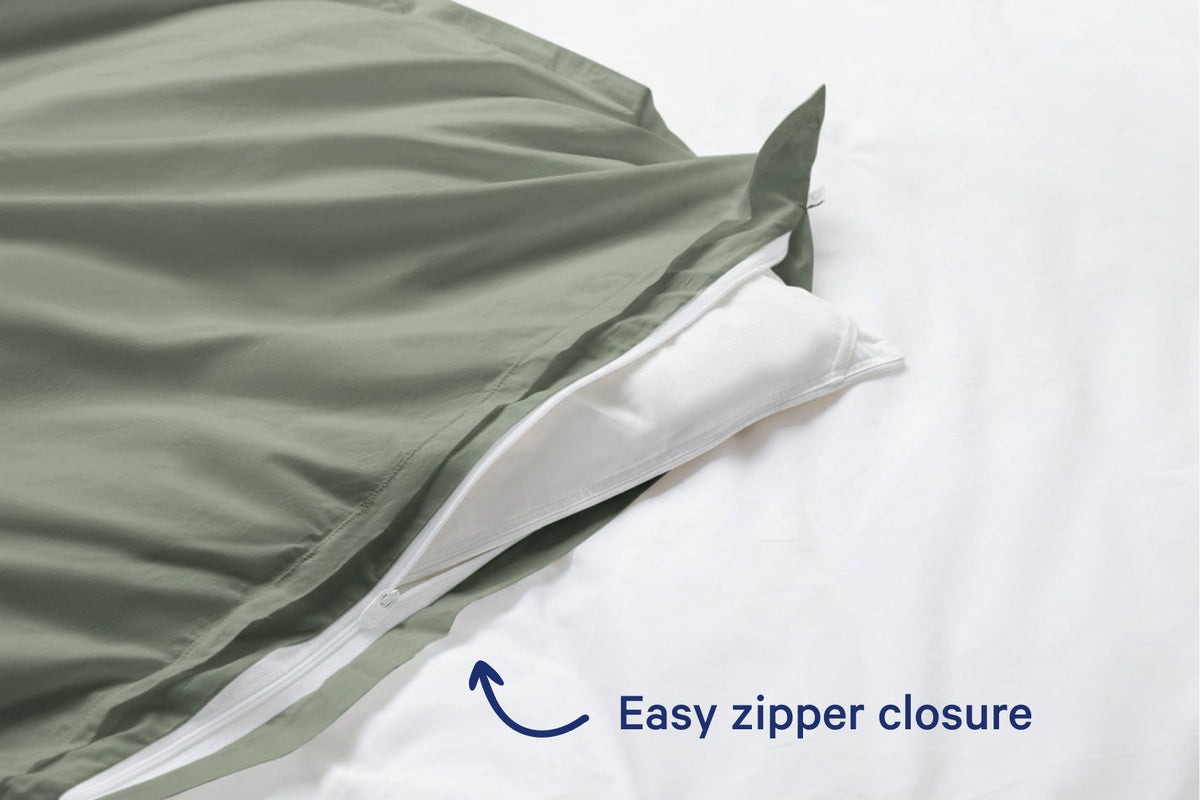 Duvet Cover, Percale for Bedroom Layering, Comforter Covers and Everyday Bedding, 3 Sizes and 6 Colors image 3