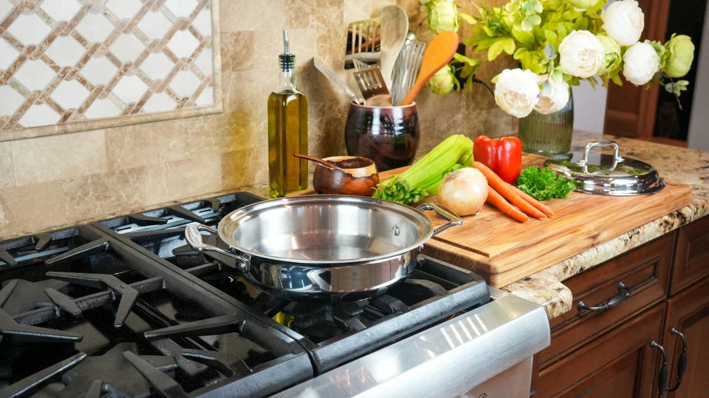 Stainless Steel Saucepan, 2.3 Quart Casserole with Cover, Stainless Steel Construction for Simmering, Reheating and Daily Meal Prep image 3