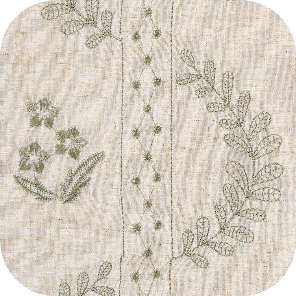 Window Curtain, Embroidered Vine Floral Linen Curtains (2, Lightweight Design for Bedrooms, Living Rooms and Home Privacy image 3