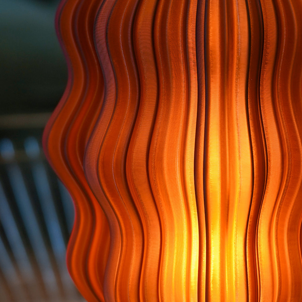 Home Lighting, Mini Wavy Lamp for Desks, Side Tables and Warm Room Lighting, 7 Color Options image 3