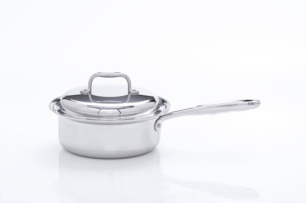 Stainless Steel Saucepan, 2 Quart with Cover, Stainless Steel Construction for Simmering, Reheating and Daily Meal Prep image 3