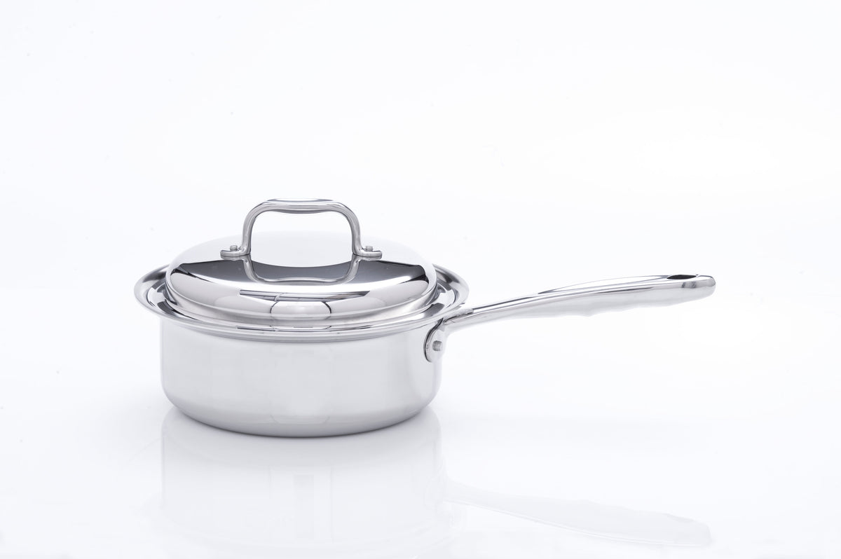 Stainless Steel Saucepan, 2 Quart with Cover, Stainless Steel Construction for Simmering, Reheating and Daily Meal Prep image 3