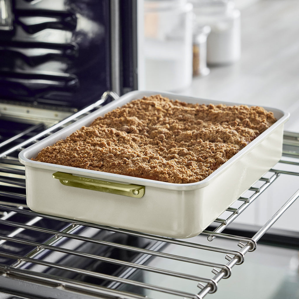 Kitchen Cookware, Reserve 13" x 9" Rectangular Pan Cream for Everyday Meals and Home Cooking image 3