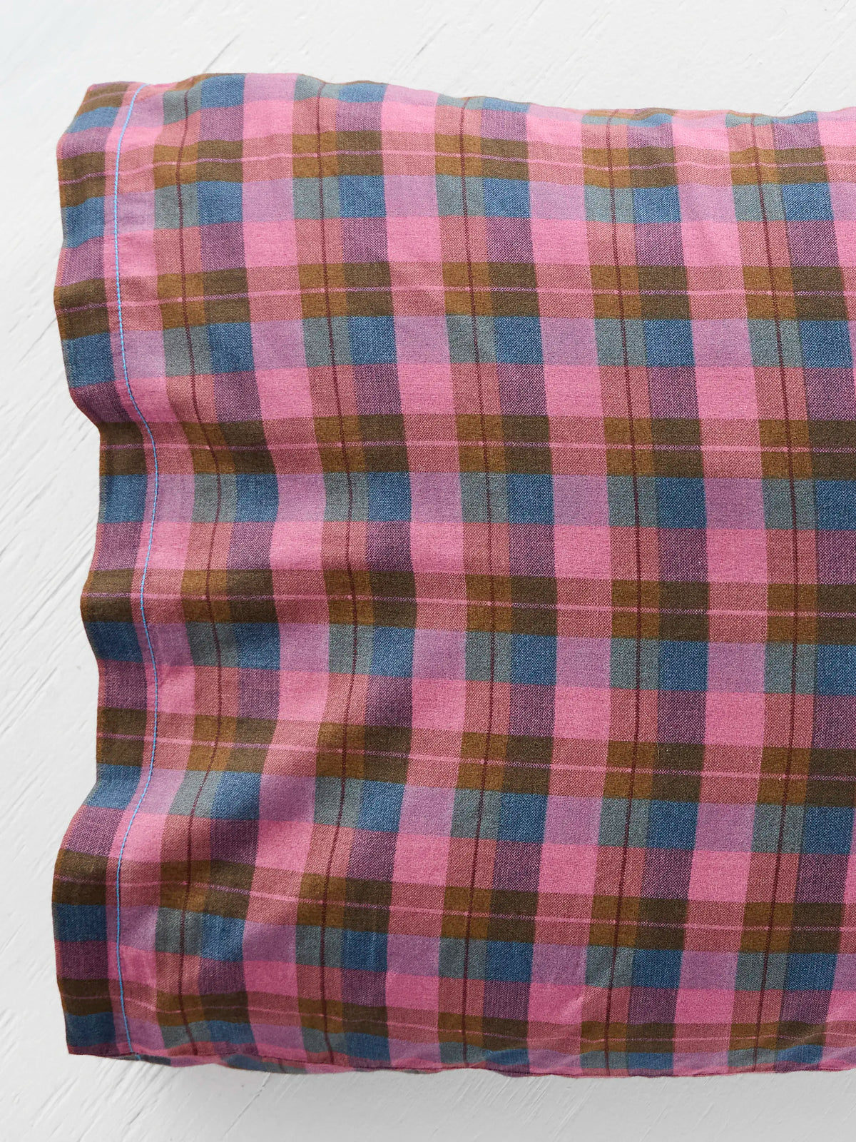 Pillowcase, Mix & Match Cotton , Single Plaid Rosewood for Everyday Bedding and Bedroom Refreshes, 2 Size Options image 3
