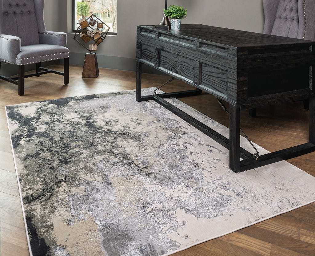 Area Rug, Micah 3336F Silver Gray, Stain-Resistant Finish for Living Rooms, Bedrooms and Entryways, 11 Size Options image 3