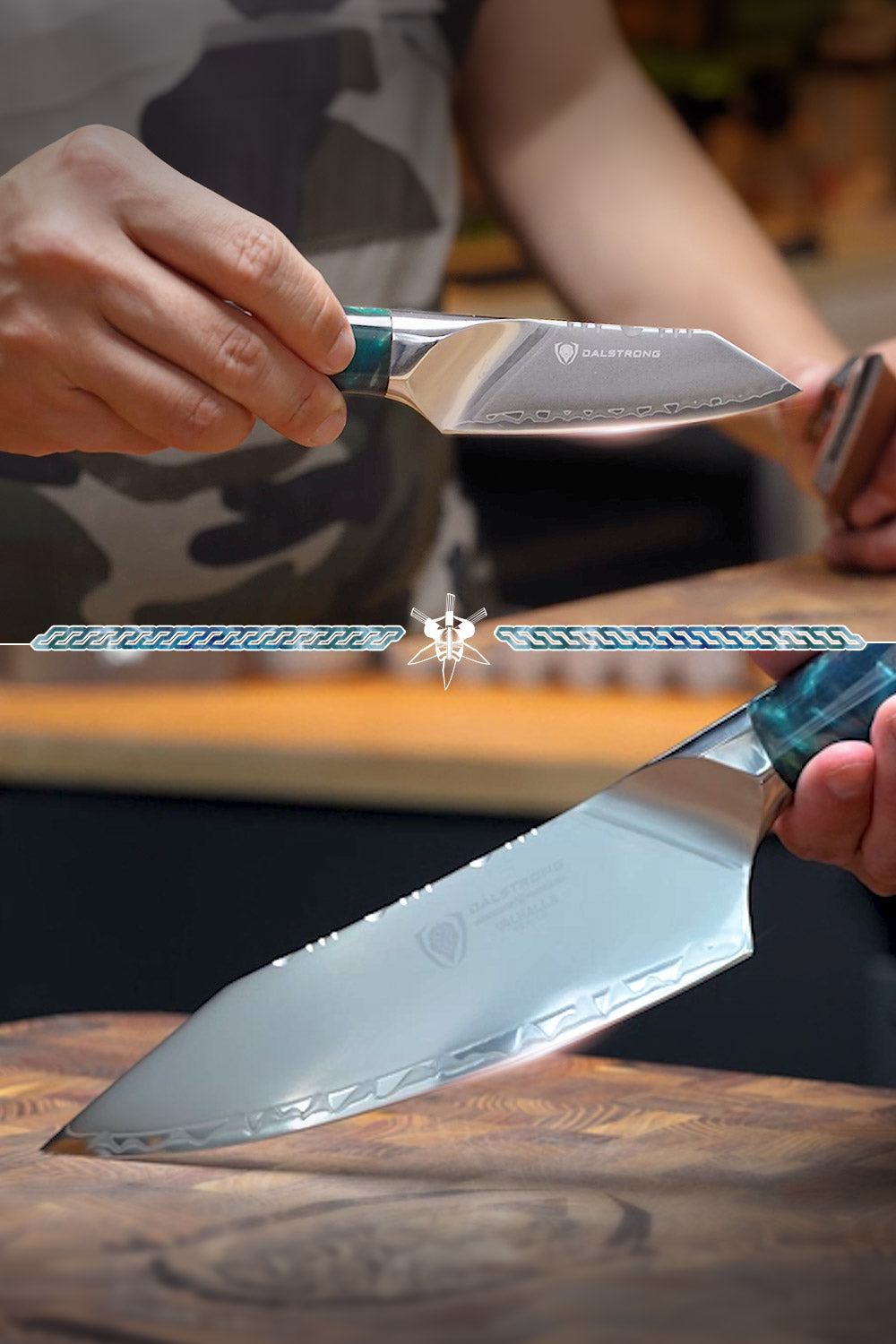 Chef Knife Set, 2 Piece & Paring Valhalla Series, Stainless Steel Construction for Home Kitchens, Food Prep and Cooking image 3