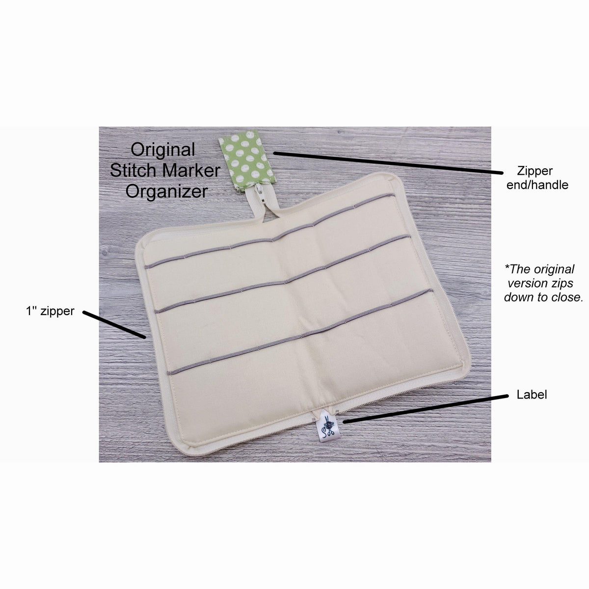 Home Storage Organizer, Original Stitch Marker Choose your fabric! for Bedrooms, Laundry Rooms and Living Spaces, 14 Material Options image 3