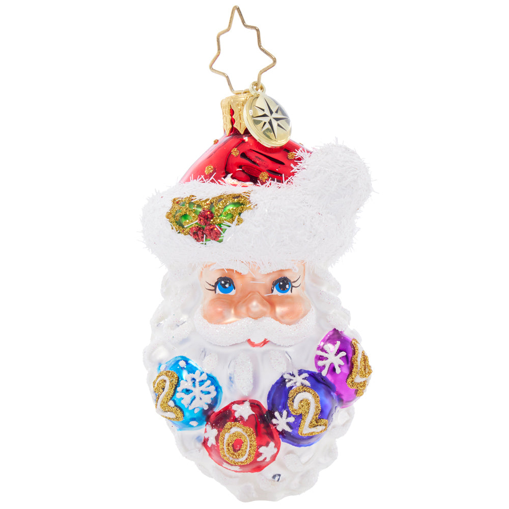 Seasonal Home Decor, Ho Ho Happy Year Gem for Mantels, Tables and Seasonal Decorating, Designed for Everyday Home Use image 3