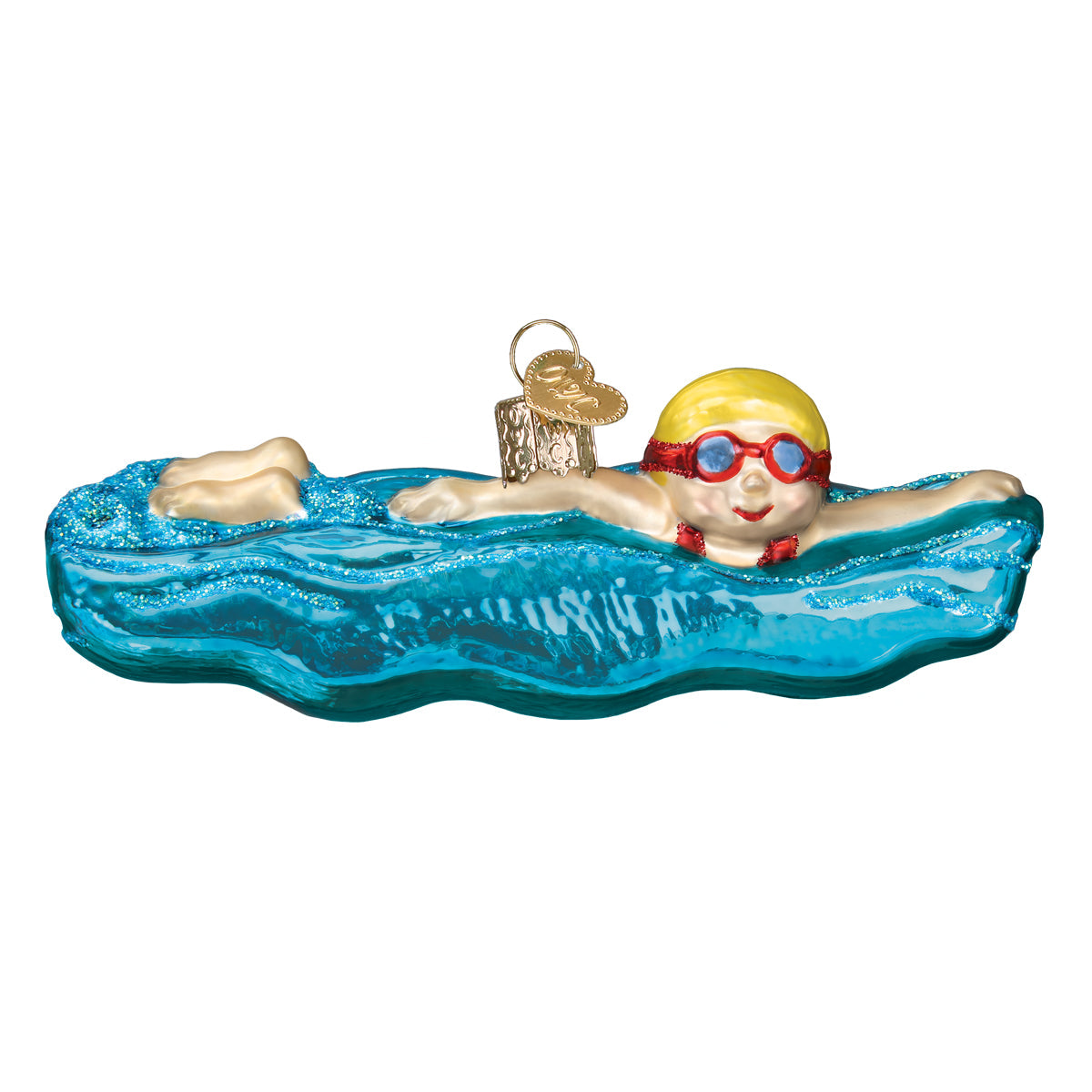 Seasonal Home Decor, Swimming Ornament for Holiday Displays, Shelves and Festive Rooms, Designed for Mantels, Tables and Seasonal Decorating image 3