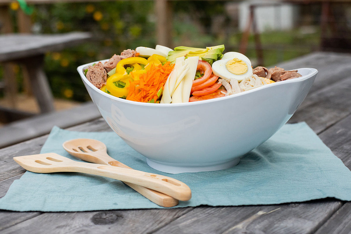 Dinnerware, White Salad Bowl, Dishwasher-Safe Care for Family Dining, Serving and Entertaining image 3