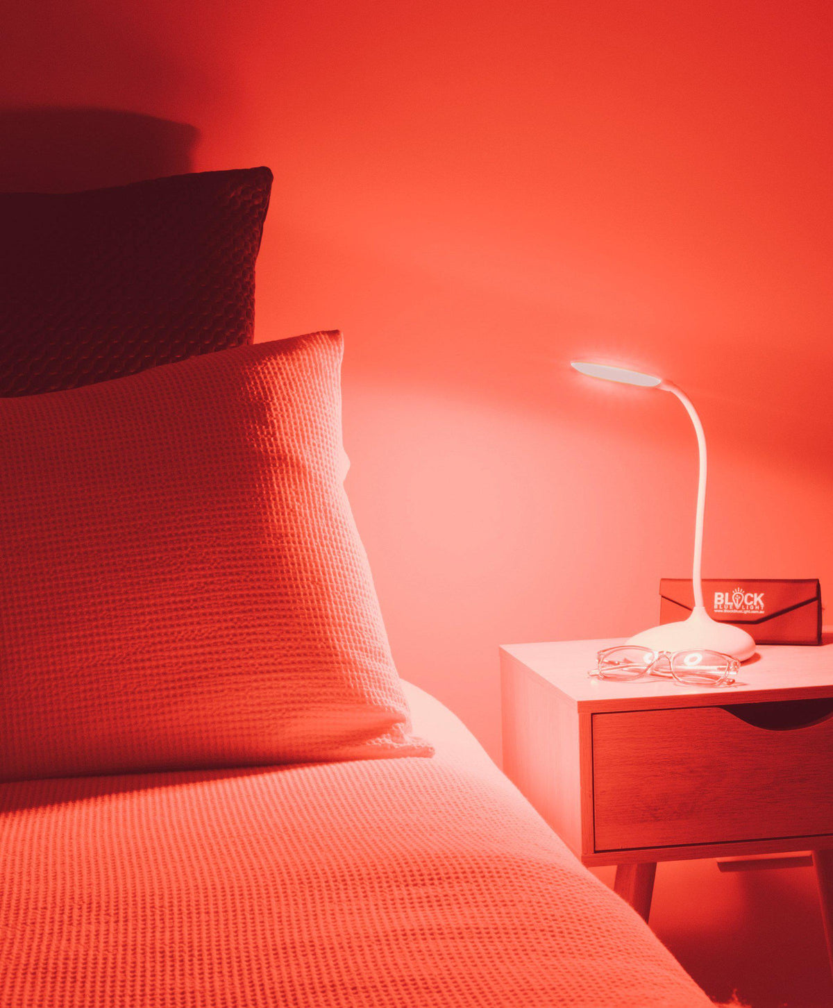 Home Lighting, Twilight Red Light Sleep Lamp, Adjustable Design for Desks, Side Tables and Warm Room Lighting image 3