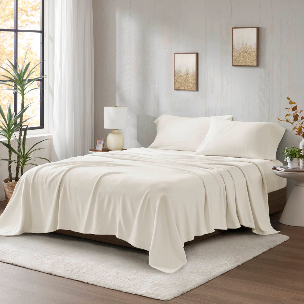 Bed Sheet Set, Micro Fleece, Machine-Washable Care for Everyday Bedroom Comfort and Guest Rooms, 6 Sizes and 15 Colors image 3