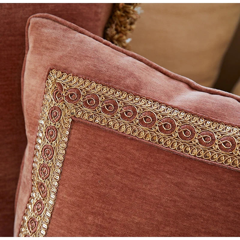 Bed Pillow, Noblesse European Style Covers, Lotus Pink for Everyday Sleep and Guest Room Bedding, 3 Sizes and 3 Colors image 3