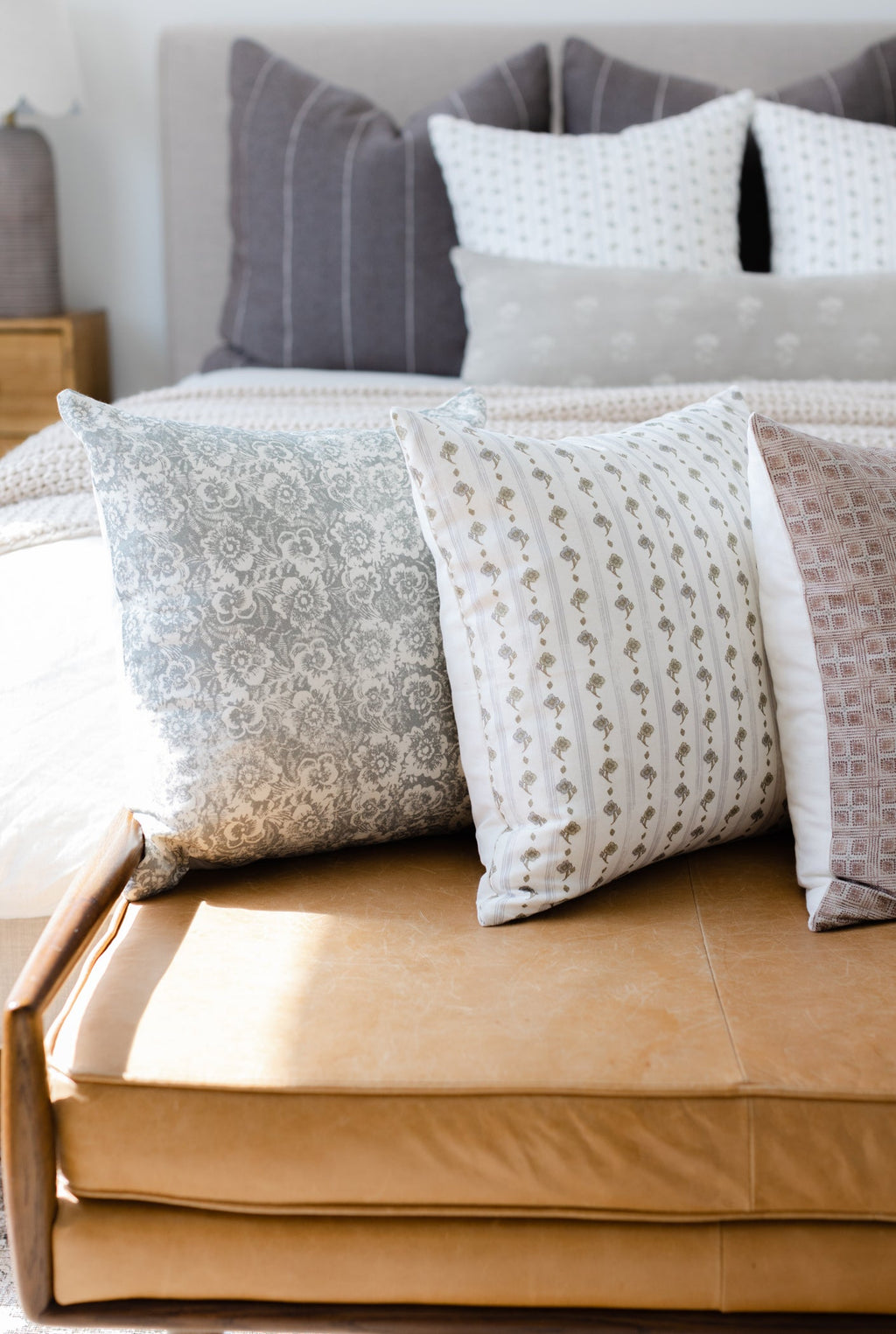 Decorative Pillow Cover Set, Margot 4 Pack 22", Machine-Washable Care for Bedroom Styling and Living Room Decor image 3
