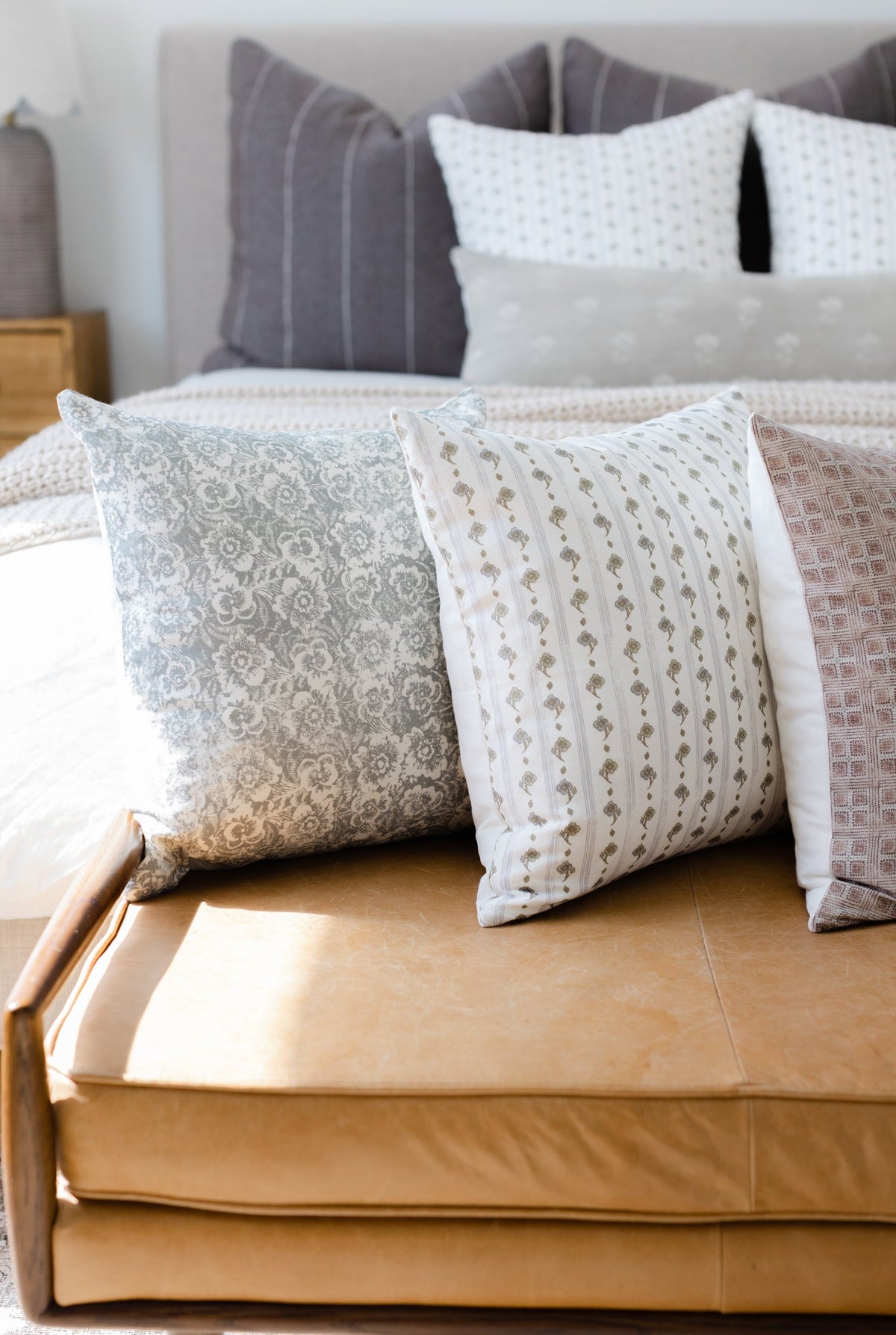 Decorative Pillow Cover Set, Margot 4 Pack 22", Machine-Washable Care for Bedroom Styling and Living Room Decor image 3