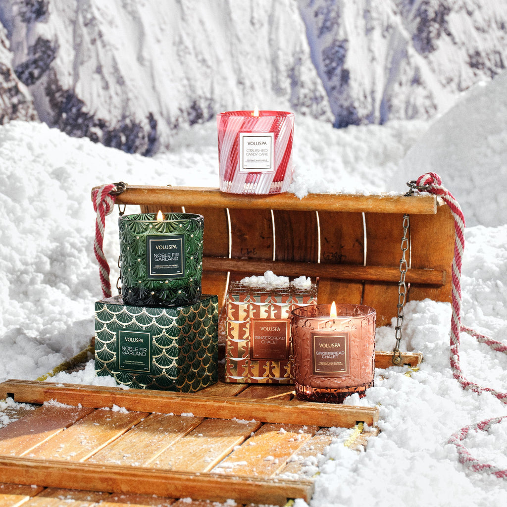 Decorative Candle, Gingerbread Chalet Classic Luxe for Entryways, Mantels and Everyday Home Ambience image 3