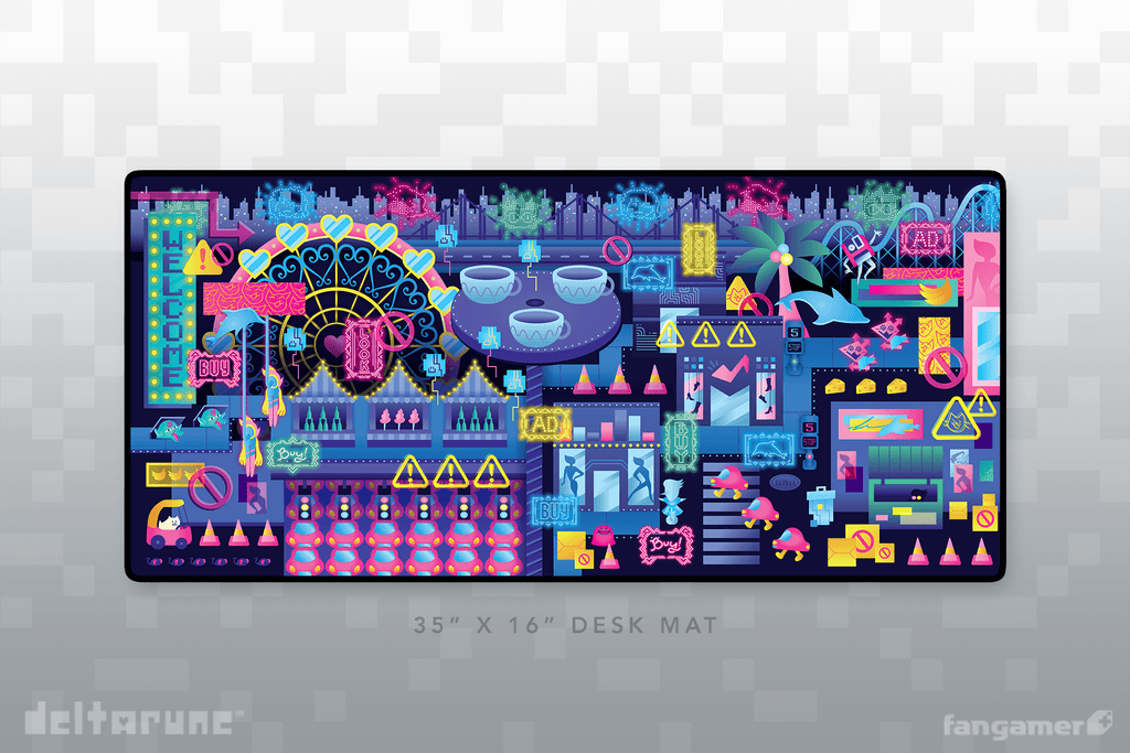 Desk Mat, Cyber City for Workspaces, Desks and Everyday Productivity, Designed for Home Offices, Gaming and Daily Computer Work image 3