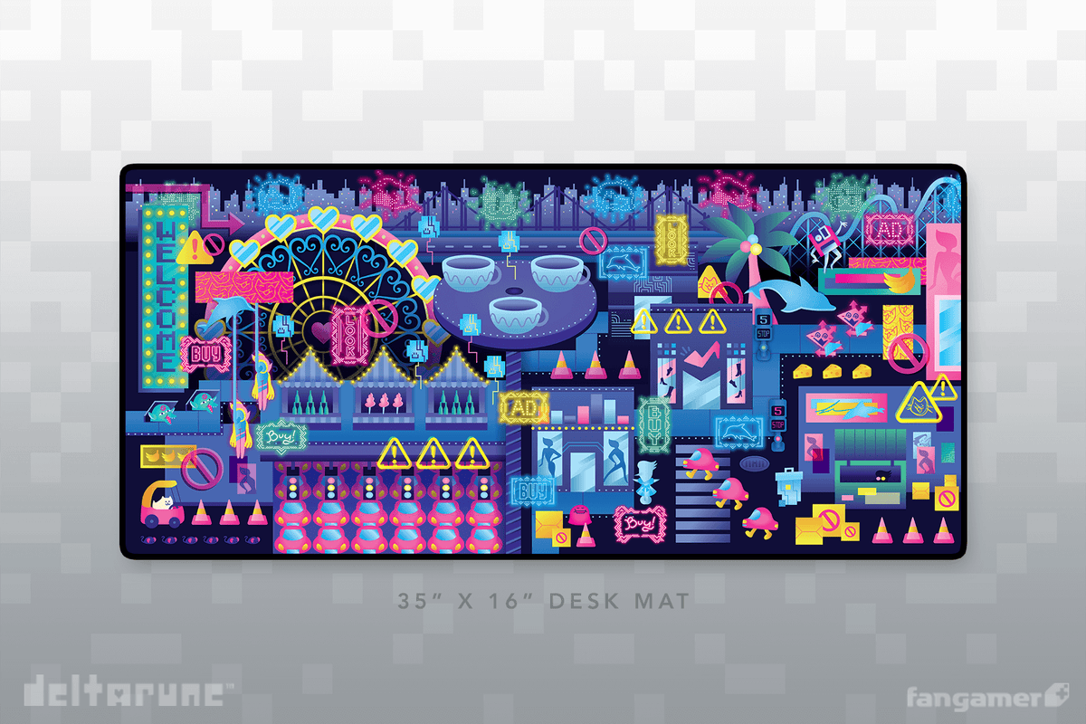 Desk Mat, Cyber City for Workspaces, Desks and Everyday Productivity, Designed for Home Offices, Gaming and Daily Computer Work image 3