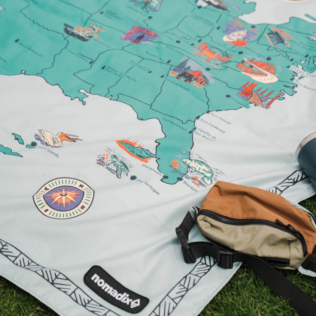 Cozy Throw Blanket, Festival : National Parks and Monuments Map for Sofas, Beds and Relaxing at Home image 3