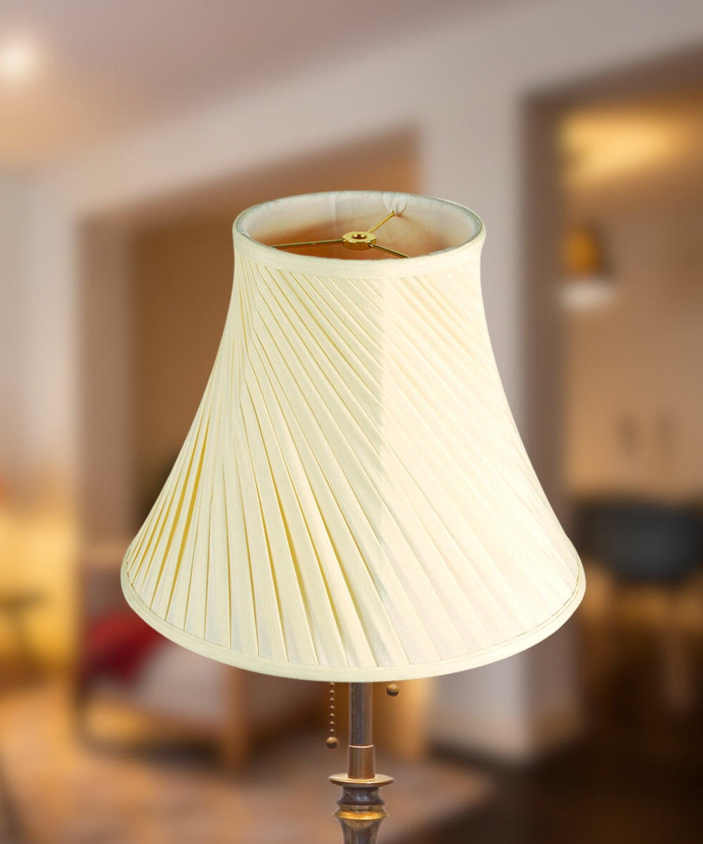 Fabric Lamp Shade, 16"W x 12"H Crisp Linen Twist Bell for Lamp Replacement, Reading Corners and Living Spaces image 3