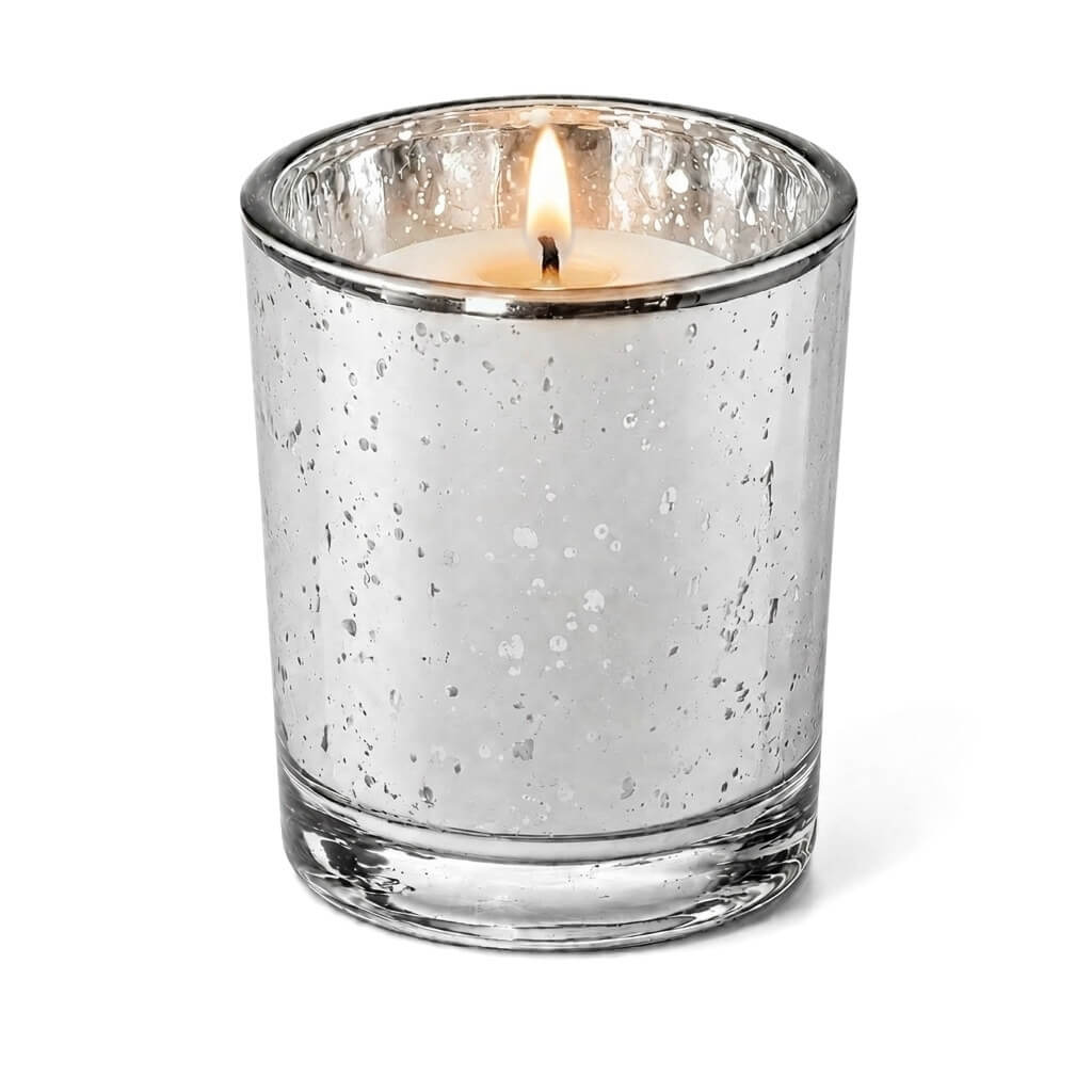 Decorative Candle, Richland Silver Mercury Votive Holders Set for Living Rooms, Bedrooms and Relaxing Evenings image 3