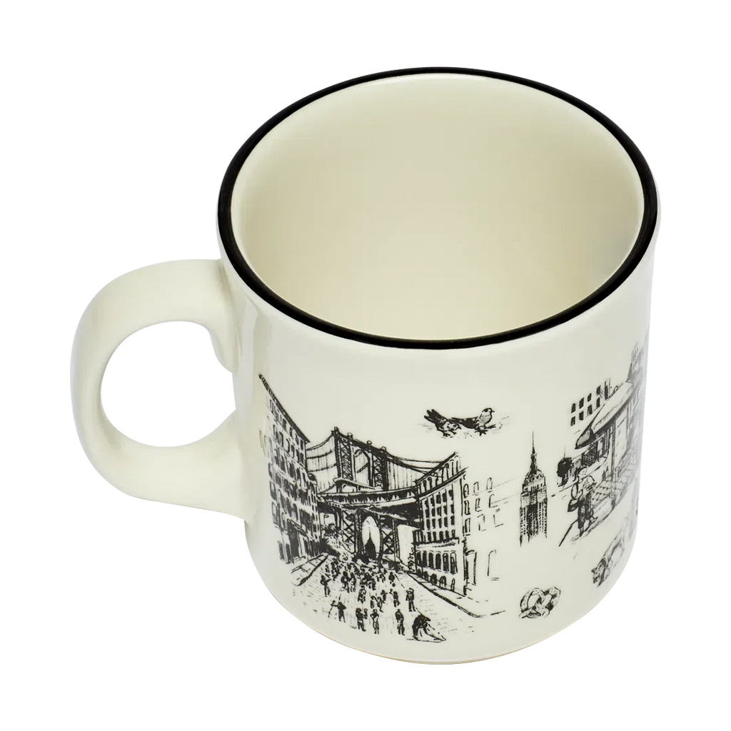 Coffee Mug, NYC TOILE JUMBO (15OZ) for Kitchen Tables, Workspaces and Daily Hydration, Designed for Everyday Drinks, Home and Entertaining image 3