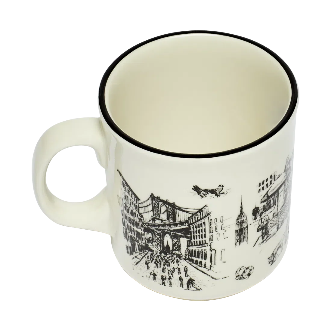 Coffee Mug, NYC TOILE JUMBO (15OZ) for Kitchen Tables, Workspaces and Daily Hydration, Designed for Everyday Drinks, Home and Entertaining image 3